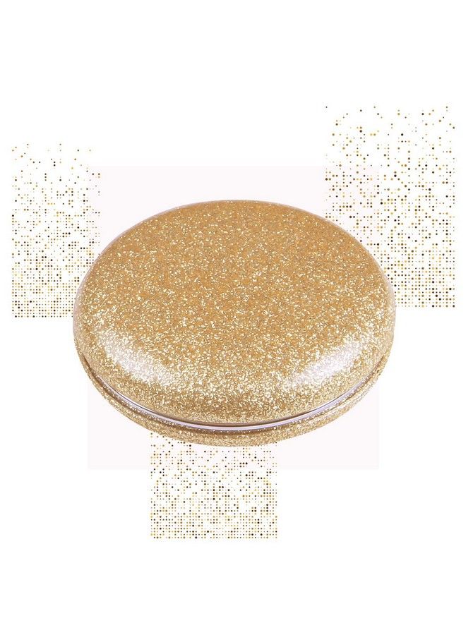 Scarlet Line Small Double Sided Foldable Purse Mirror For Women Round Magnifying Hand Mirror For Makeup Handy Compact Design Travel Mirror_Rose Gold  - Image 1