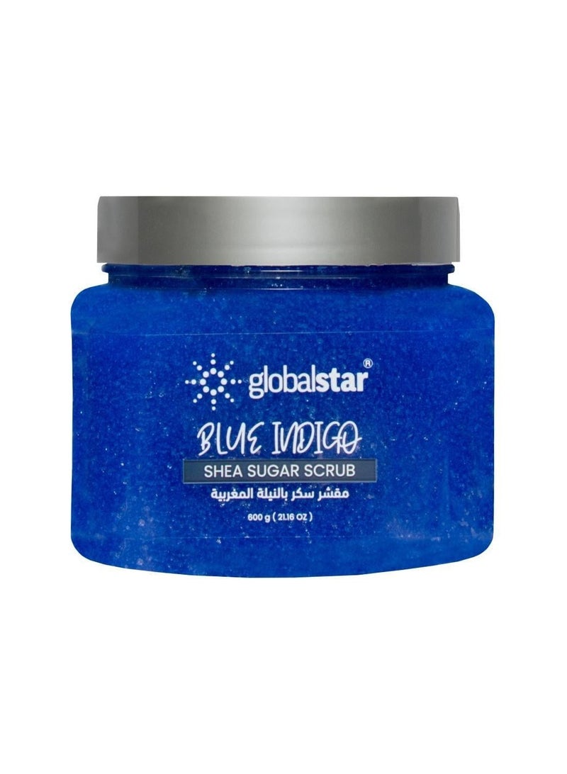 جلوبال ستار Global Star Shea & Blue Indigo Sugar Scrub - 600 ml - Image 1