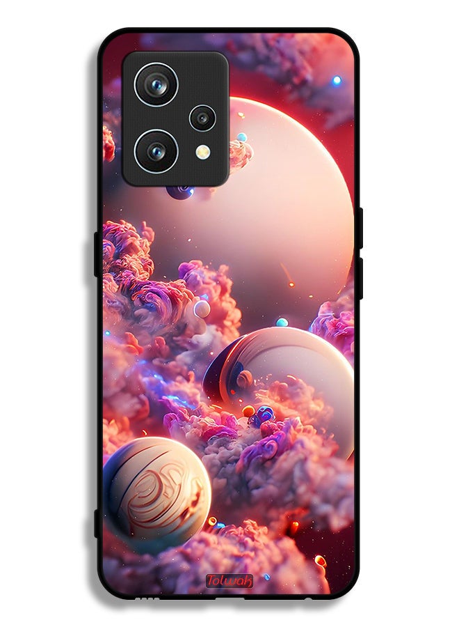 Tolwak Realme 9 Pro Plus Protective Case Cover Clouds Abstract Art  - Image 1