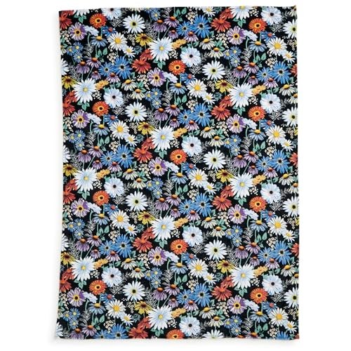 Vera Bradley Fleece Oversized Plush Throw Blanket, Daisies - Image 2