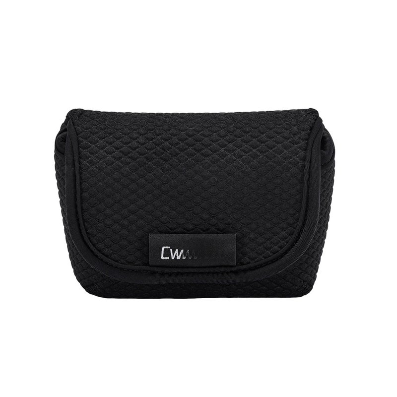 Compact Camera Bag: Black Scratch-resistant Water-resistant Fabric - Compartmentalised Storage Convertible Shoulder Bag with 6 Hooks for Photography Enthusiasts - Image 1