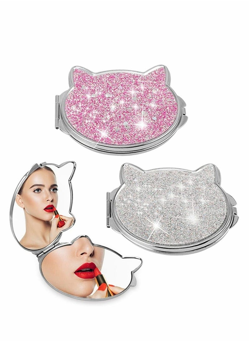 Y&D 2 Pcs Pocket Small Compact Mirror, Mirror for Purse  - Image 1