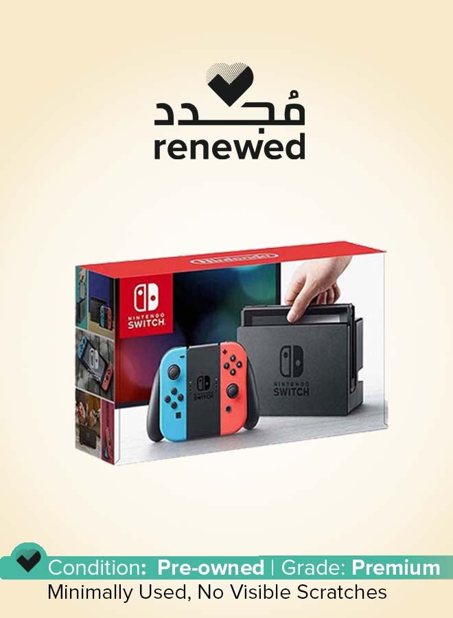 Nintendo Renewed - Switch 32GB Console With Joycon - Black/Red/Blue - Image 1