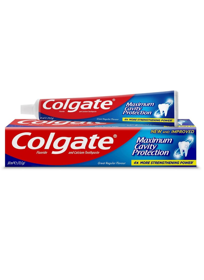 Colgate Pack Of 2 Colgate Maxiumum Cavity Protection With Flouride 50 Ml  - Image 2