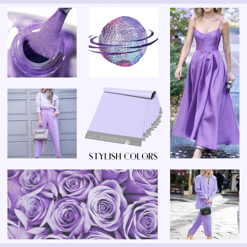 Metronic Poly Mailers 14.5X19 100 Pack, Strong Adhesive Shipping Bags for Clothing, Waterproof and Tear-Proof Packaging Bags Mailers Poly Bags for Shipping Envelopes in Lilac Purple - Image 5