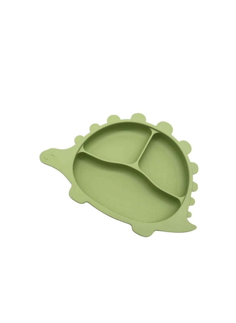 Lion Llama - BPA-Free Silicone Dinosaur Plate and Spoon Feeding set - Image 1