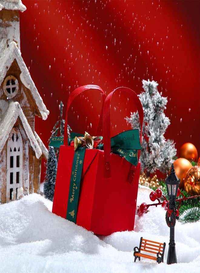 Aoriher 3 Pcs 9.84 x 1.31 ft Snow Blanket and 10.6 oz Fake Snow for Christmas Village Artificial Snow Sheets Snowflakes Fluffy Snow Cover for Christmas Tree Crafts Winter Decorations(White) - Image 4