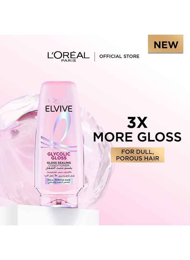 Elvive Glycolic Gloss Extra Gloss Conditioner with 5% Glycolic Acid for Dull and Porous Hair 360ML - view 2