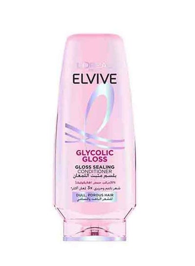 L'OREAL PARIS Elvive Glycolic Gloss Extra Gloss Conditioner with 5% Glycolic Acid for Dull and Porous Hair