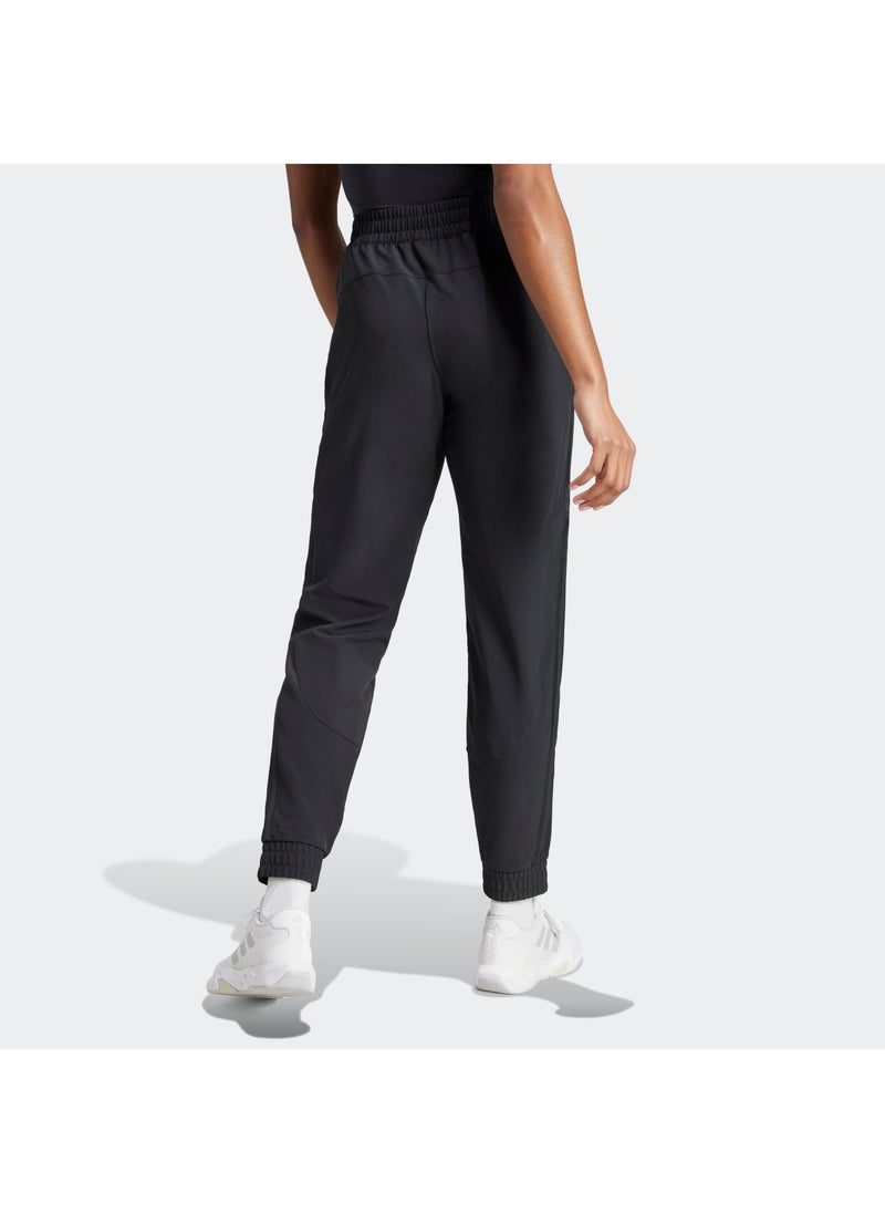 Adidas pacer workout 3 stripes woven mid rise women pants - Image 2