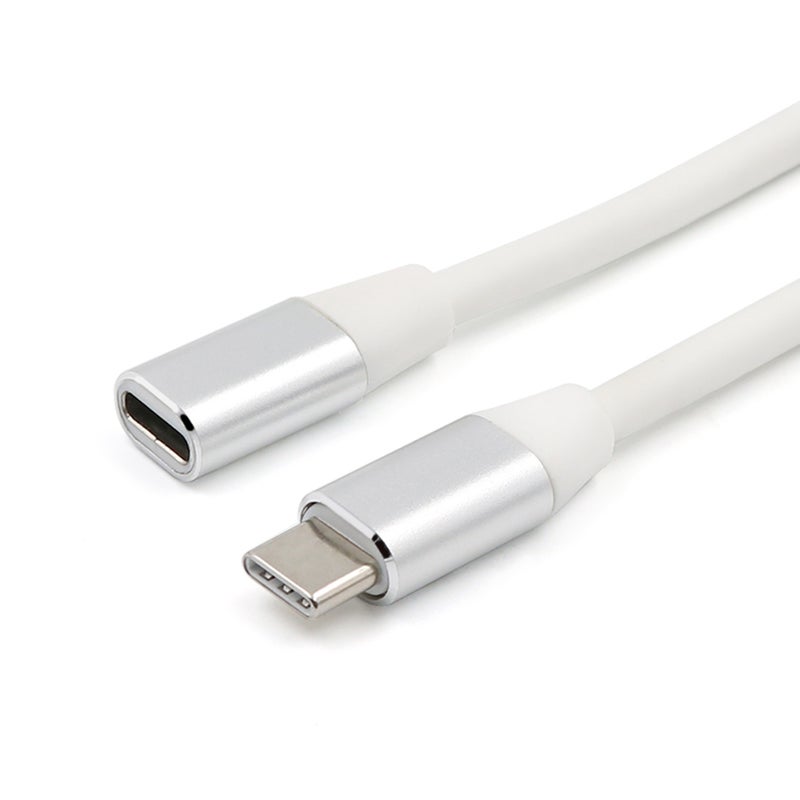 Type-C Charging Data Audio And Video Multifunctional Extension Cord Silver - Image 1