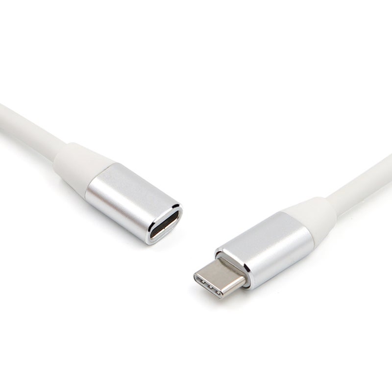 Type-C Charging Data Audio And Video Multifunctional Extension Cord Silver - Image 2