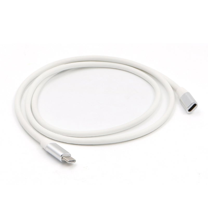 Type-C Charging Data Audio And Video Multifunctional Extension Cord Silver - Image 3