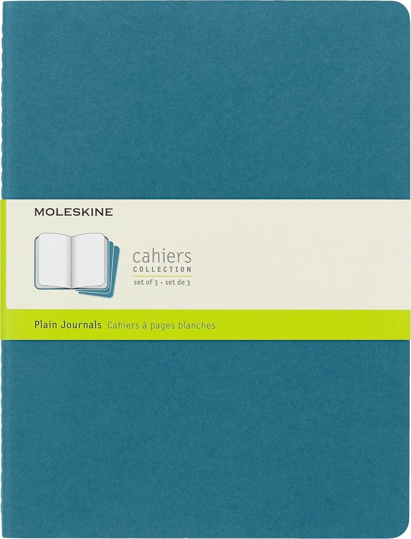 Moleskine Cahier Journal, Soft Cover, Large (5" x 8.25") Ruled/Lined, Black, 80 Pages (Set of 3) - Image 1