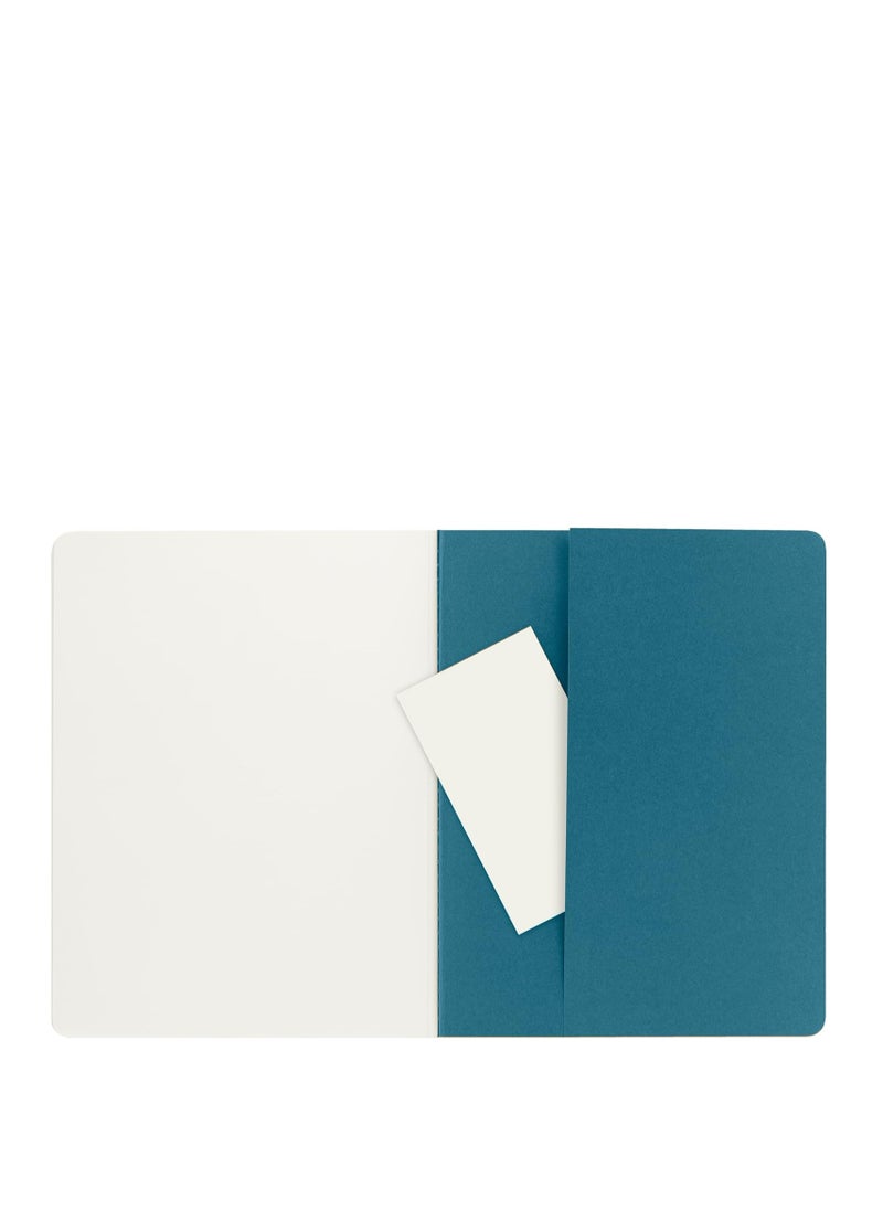 MOLESKINE Moleskine Cahier Journal, Soft Cover, XL (7.5" x 9.5") Plain/Blank, Brisk Blue, 120 Pages (Set of 3)  - Image 4