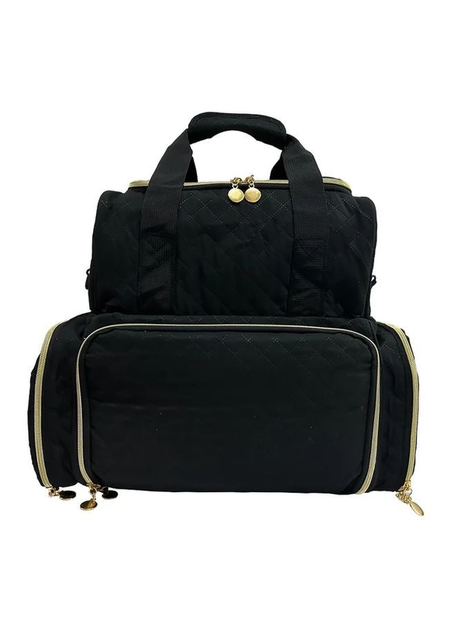 Purple Nail Polish Organizer Case Portable Transparent Pockets Heavy Duty Storage Bag - Image 4