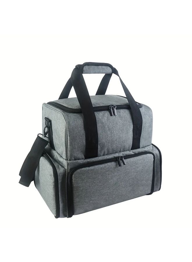 Purple Nail Polish Organizer Case Portable Transparent Pockets Heavy Duty Storage Bag - Image 2