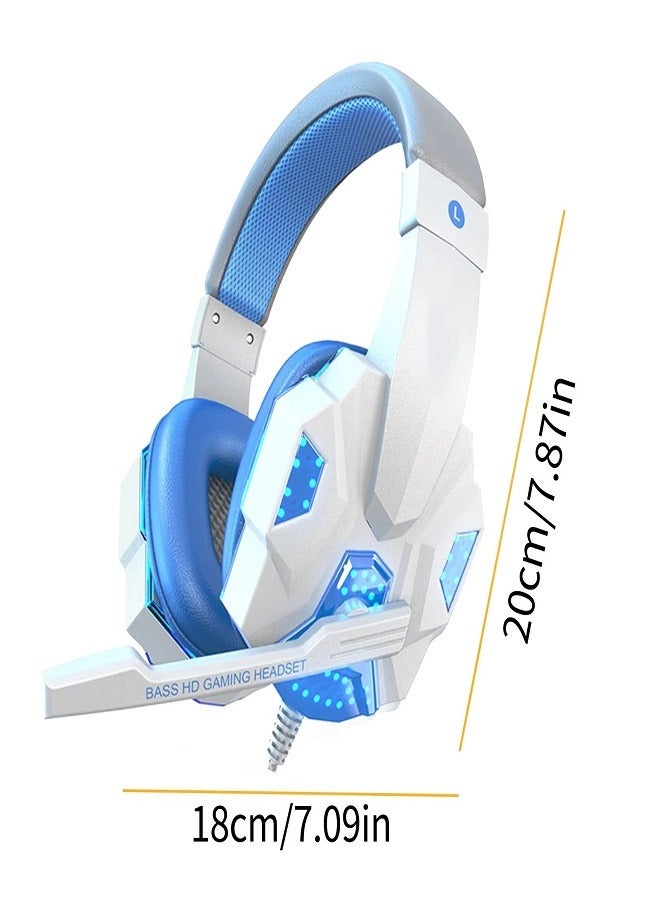 Wired gaming headset with noise cancellation microphone, adjustable player, PS4, PS5, Xbox, smartphone, PC - Image 5
