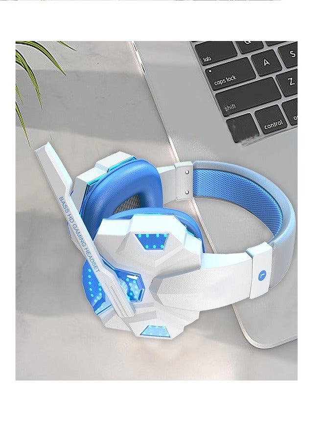 Wired gaming headset with noise cancellation microphone, adjustable player, PS4, PS5, Xbox, smartphone, PC - Image 3