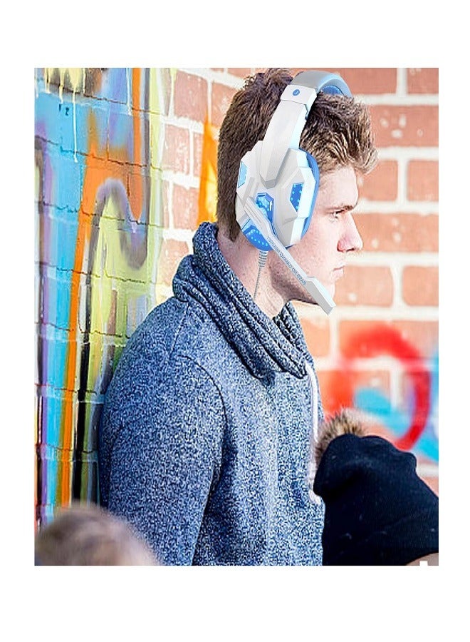 Wired gaming headset with noise cancellation microphone, adjustable player, PS4, PS5, Xbox, smartphone, PC - Image 2