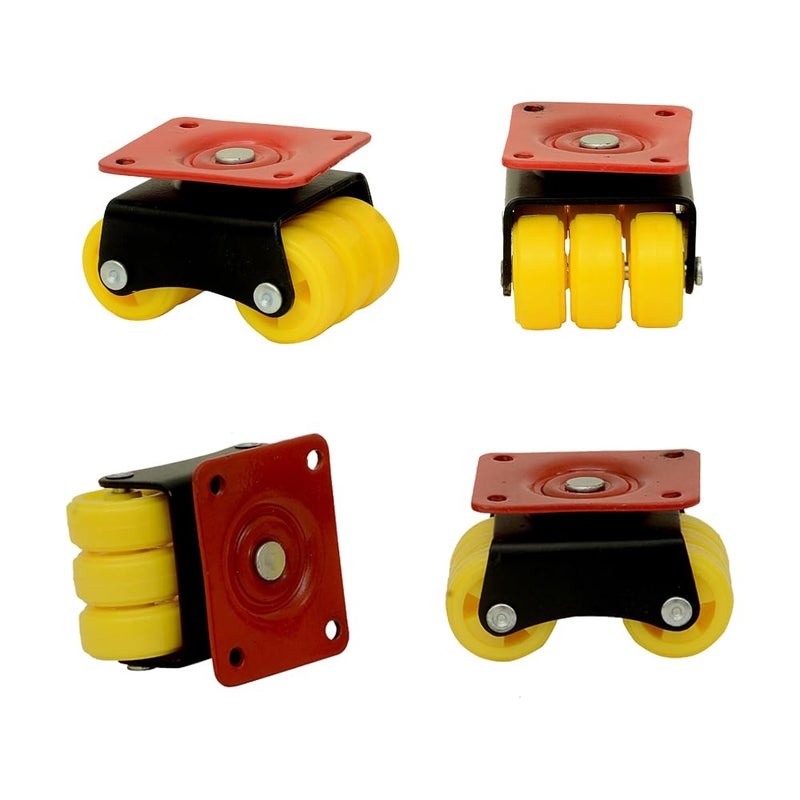 NB Crafted Caster Wheels for Furniture Set of 4 Heavy Duty upto 700800Kg Bed Castor Wheels for Furniture Moving Sofa Bed Counter with Poly carbonate Wheels and Top Plate Rotating 360 Degree - Image 4