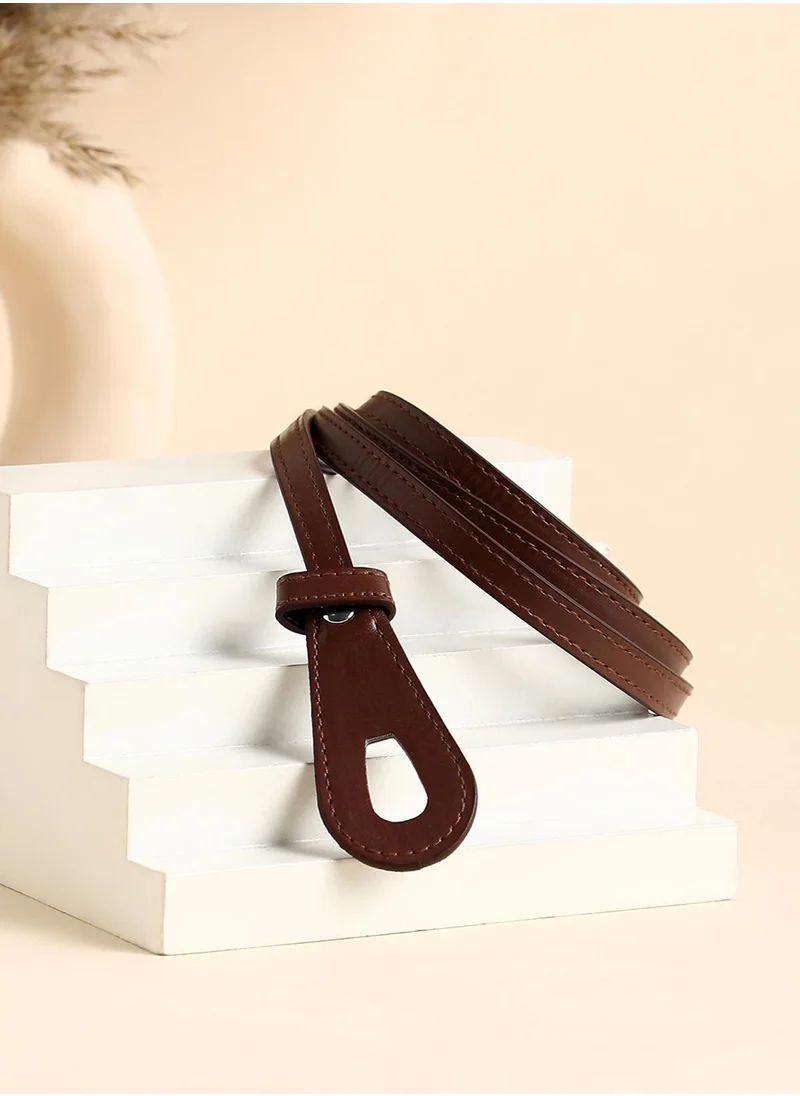 Haute Sauce The Curve Loop Belt - Brown