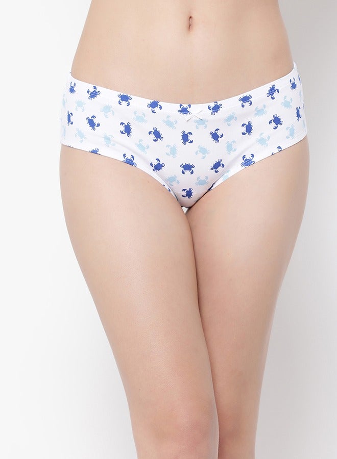 Clovia Clovia Pack of 5 Mid Waist Printed Hipster Panty with Inner Elastic - Cotton - Image 3