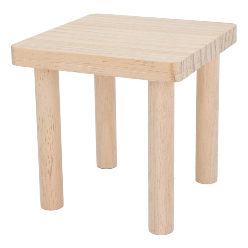 Natural Textured Wooden Hamster Stand Platform 4.5in for Syrian Hamsters - Image 2