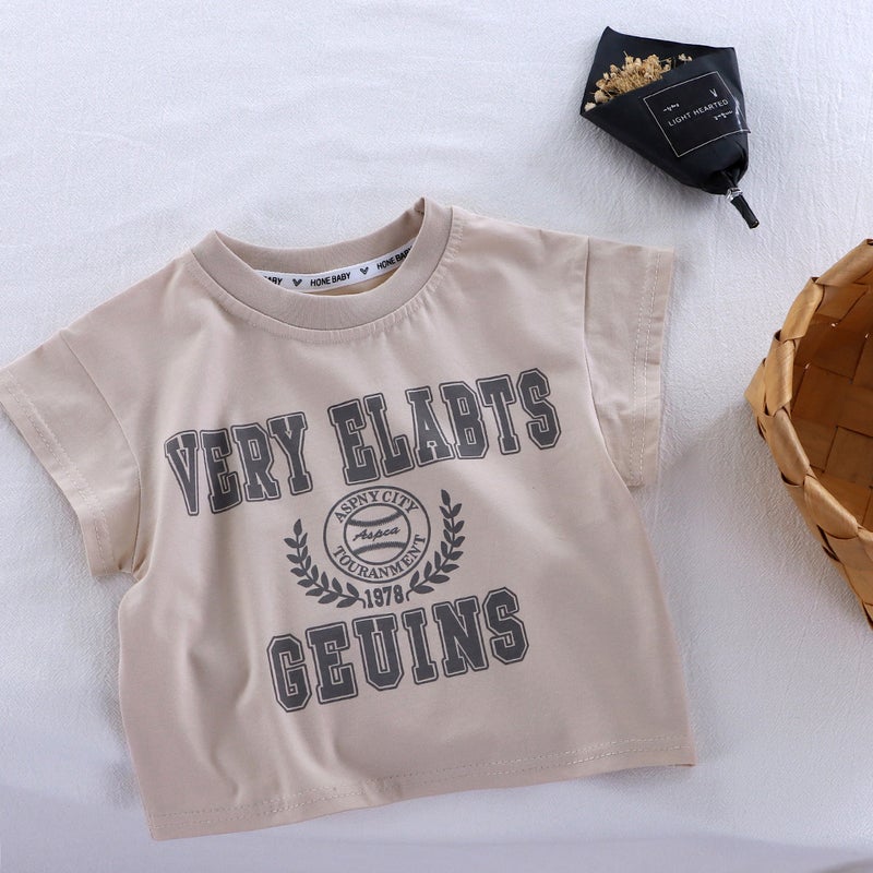 Children'S Summer Wide Shoulder Vest Korean T-Shirt Ice Porcelain Cotton Boys And Girls Jacket Children'S Sleeveless Loose One-Piece - Image 1