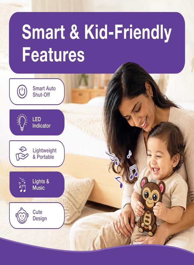 MUMMA MALL Touchy Tunes Monkey Touch Music Toy for Kids 2+ Years, Body Touch Sound Sensor Interactive Learning Toy with 4 Modes, LED Lights, Auto Shut-Off Educational Toy - Image 5