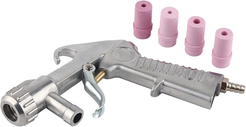 Pneumatic Sand Blasting Gun with 4 Ceramic Nozzles for Sandblast Cabinet - Image 2