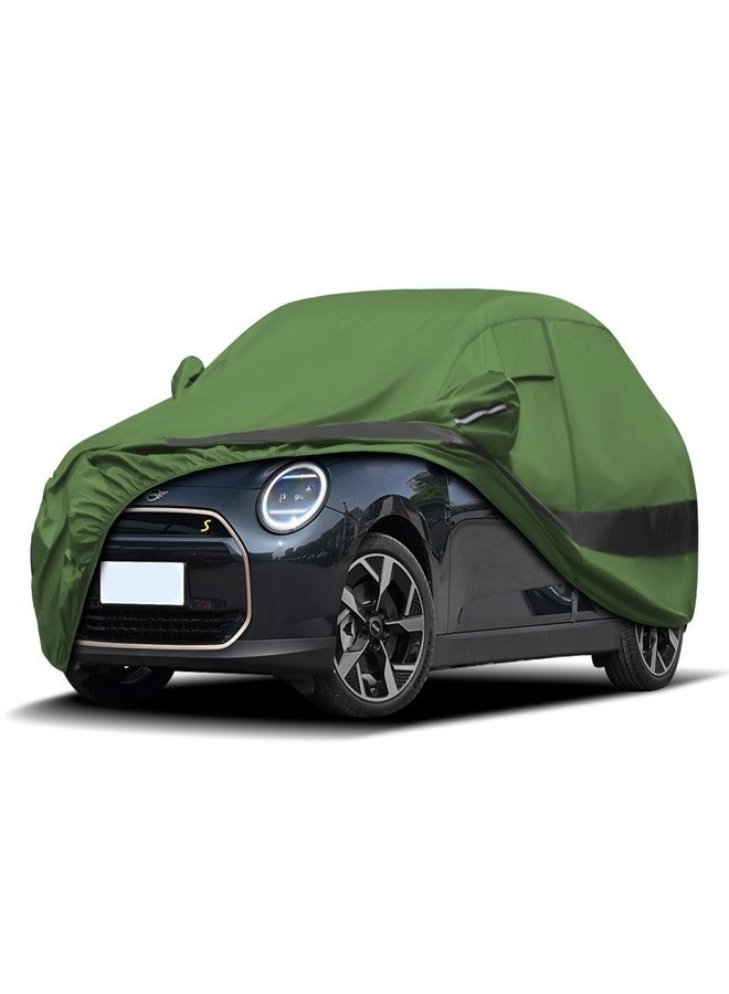 Jurmon Heavy Duty Outdoor Car Cover Compatible with Mini Cooper 2 Door,Waterproof All Weather for Automobiles, Outdoor Full Cover Rain Sun UV Protection with Zipper Cotton - Image 1