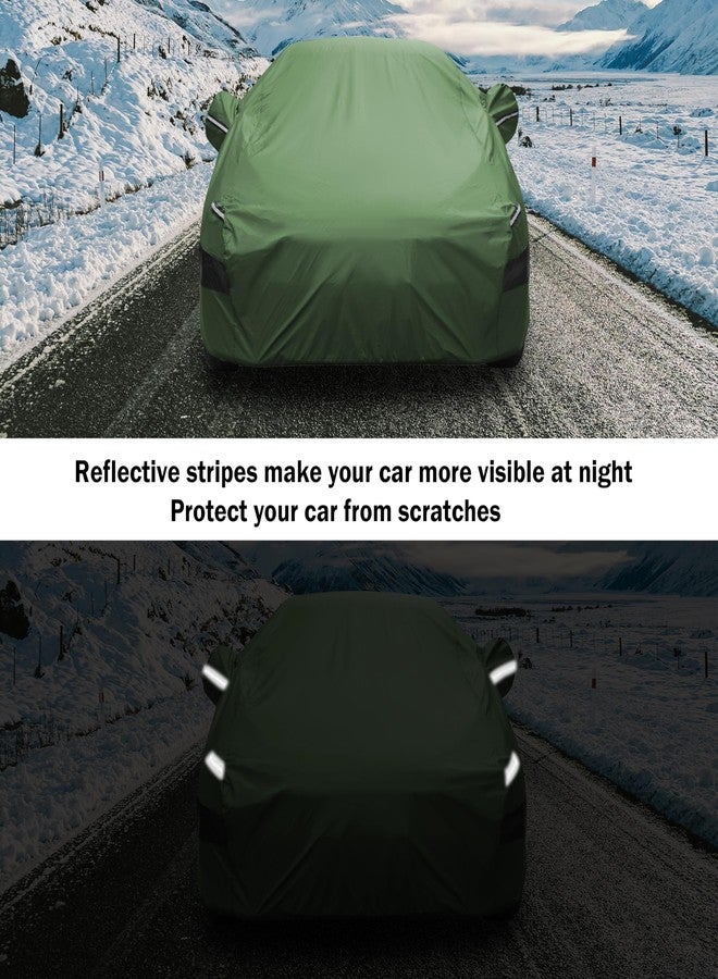 Jurmon Heavy Duty Outdoor Car Cover Compatible with Mini Cooper 2 Door,Waterproof All Weather for Automobiles, Outdoor Full Cover Rain Sun UV Protection with Zipper Cotton - Image 4