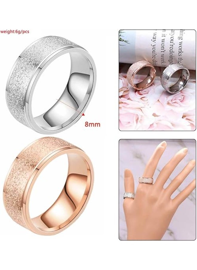 ROMAD Titanium Steel Matte Ring – 8MM Durable Unisex Ring, Comfort Fit, Scratch-Resistant, Fashion Jewelry for Daily Wear, Gifting & Special Occasions  - Image 4