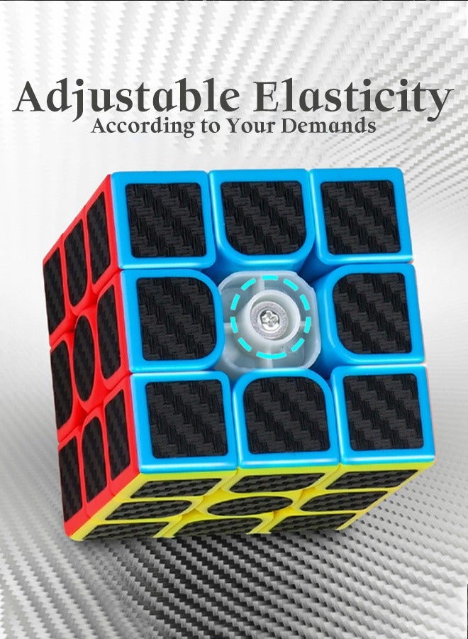 DURKU Set of 5 Magic Cubes - 2x2, 3x3, 5x5, Pyramid Puzzle Toy for Kids and Adults, Easy Turn, Great Gift - Image 4