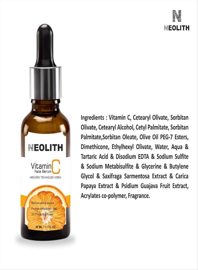 NEOLITH سيروم فيتامين سي نيلوث - سيروم لتصفية البشرة - تفتيح، مضاد للشيخوخة، إصلاح البشرة، تكنولوجيا النانو الحيوية، تصحيح الهالات السوداء، الخطوط الدقيقة وأضرار الشمس || عضوي || 30 مل - Image 4