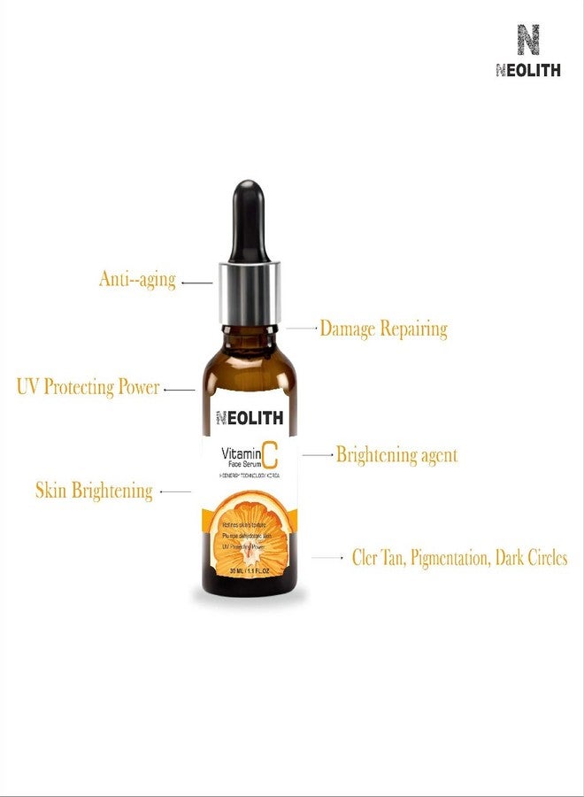 NEOLITH سيروم فيتامين سي نيلوث - سيروم لتصفية البشرة - تفتيح، مضاد للشيخوخة، إصلاح البشرة، تكنولوجيا النانو الحيوية، تصحيح الهالات السوداء، الخطوط الدقيقة وأضرار الشمس || عضوي || 30 مل - Image 3