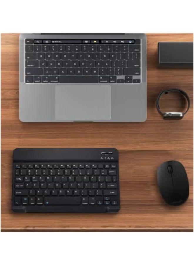 TIGER Wireless Keyboard and Mouse Combo – Rechargeable Compact Set with Multicolor Backlit Keyboard & Ergonomic Mouse – Plug & Play, Lightweight, and Portable Design for Home Office, Workstation, and Travel Use – Compatible with Windows, Mac, Android Devices - Image 3