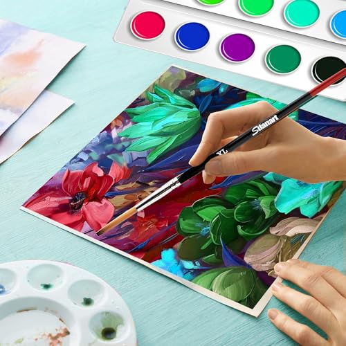 Sdanart Lettering Quill Brushes, 6 pcs Lettering Brushes for Sign Painting, Professional Pinstriping Brush Sign Painting Brushes Pinstripe Brush Striping Brush ， Paint Brush Size XL, L, M, S, XS, XXS - Image 4