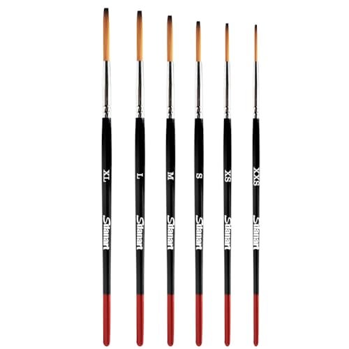 Sdanart Lettering Quill Brushes, 6 pcs Lettering Brushes for Sign Painting, Professional Pinstriping Brush Sign Painting Brushes Pinstripe Brush Striping Brush ， Paint Brush Size XL, L, M, S, XS, XXS - Image 1