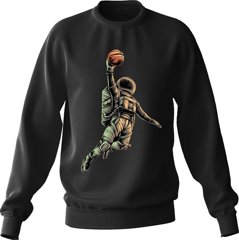 ادا بيبيك تشوكوك Ada Baby Kids Oversize Spiker Astronaut Printed Kids Sweatshirt