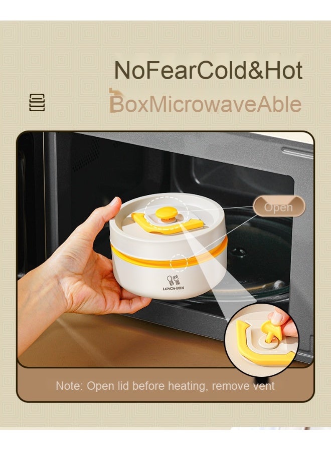 Anna 316 Stainless Steel Japanese-Style Insulated Microwave Bento Lunch Box - Image 4