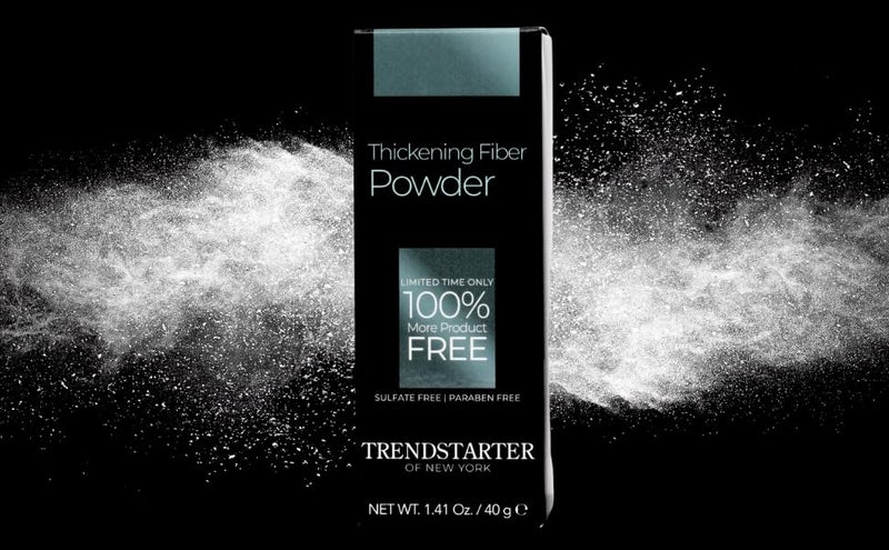 TRENDstarter تريندستارتر - مسحوق الألياف المكثف (40 جرام) - مسحوق تصفيف الشعر بلمسة نهائية طبيعية غير لامعة لجميع ألوان الشعر - كثافة فورية، حجم، وملمس - تركيبة خفيفة الوزن تقضي على الزيت - Image 5