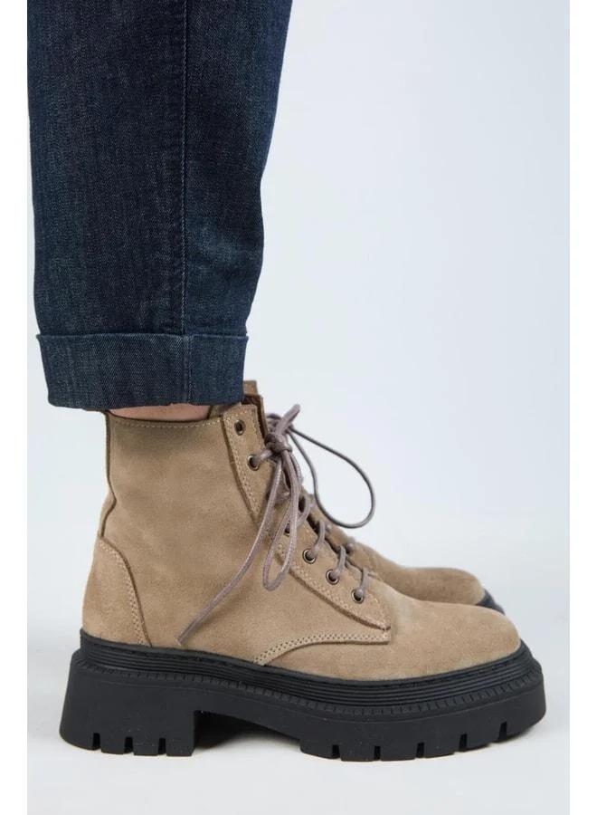 Manijero  (Avjin) Women's Genuine Leather Laced Pointed Toe Vizon Boot. for Women | Best Price UAE