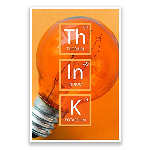 DHDM Designs Classroom Poster Think Periodic Element Poster | Periodic Element Series of Posters | 12-Inch by 18-Inch | Science Class Posters JSC824 - Image 1
