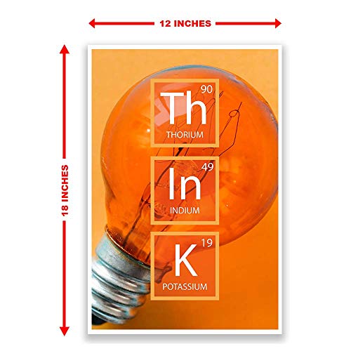 DHDM Designs Classroom Poster Think Periodic Element Poster | Periodic Element Series of Posters | 12-Inch by 18-Inch | Science Class Posters JSC824 - Image 2