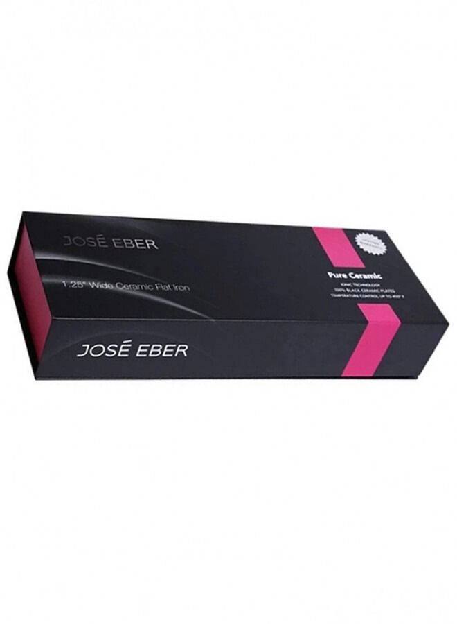 JOSE EBER Wide Ceramic Flat Iron Hair Straightener 1.25 Inch - Image 1