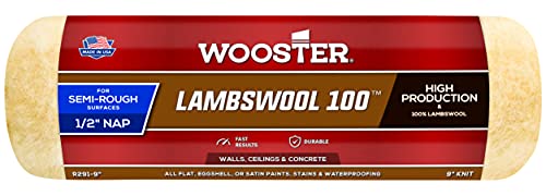 Wooster Brush R291-9 Lambswool 100 Roller Cover, 1/2-Inch Nap, 9-Inch - Image 4