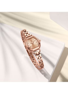 NAVIFORCE Elegant Women's Quartz Watch Classic Tonneau-Shaped Dial with Roman Numerals Stainless Steel Bracelet Sparkling Hour Markers Fashionable Timepiece for Everyday Wear and Special Occasions  - Image 4