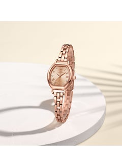 NAVIFORCE Elegant Women's Quartz Watch Classic Tonneau-Shaped Dial with Roman Numerals Stainless Steel Bracelet Sparkling Hour Markers Fashionable Timepiece for Everyday Wear and Special Occasions  - Image 5